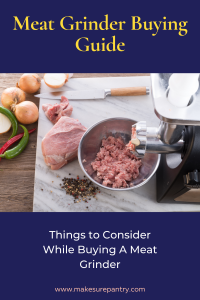 Meat Grinder Buying Guide